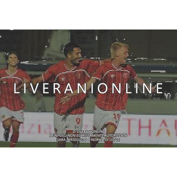 Latina vs Perugia - Coppa Italia Serie C - Primo terno - Stadio D.Francioni - Latina 11-08-2024 nella foto Esultanza Montevago e Palsson ©Federico gaetano/ AGENZIA ALDO LIVERANI SAS