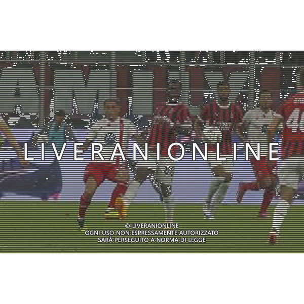 Yunus Musah of AC Milan play the ball during AC Milan vs AC Monza , 2° edition of "Trofeo Berlusconi", frendly match pre-season, at Giuseppe Meazza - San Siro stadium of Milano (MI), Italy, on August 13, 2024. (Photo by Davide Casentini)/ AGENZIA ALDO LIVERANI SAS