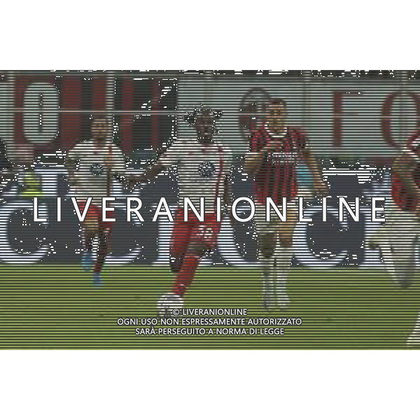 Warren Bondo of AC Monza play the ball during AC Milan vs AC Monza , 2° edition of "Trofeo Berlusconi", frendly match pre-season, at Giuseppe Meazza - San Siro stadium of Milano (MI), Italy, on August 13, 2024. (Photo by Davide Casentini)/ AGENZIA ALDO LIVERANI SAS