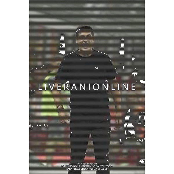 Paulo Fonseca Head Coach of AC Milan during AC Milan vs AC Monza , 2° edition of "Trofeo Berlusconi", frendly match pre-season, at Giuseppe Meazza - San Siro stadium of Milano (MI), Italy, on August 13, 2024. (Photo by Davide Casentini)/ AGENZIA ALDO LIVERANI SAS