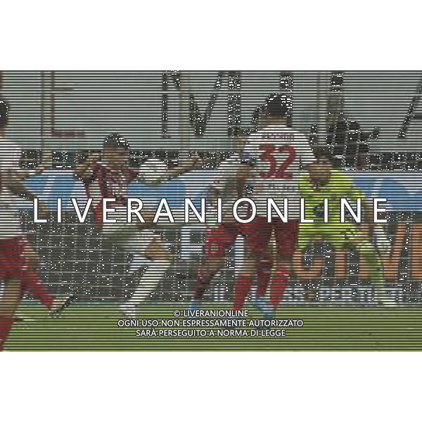Alvaro Morata of AC Milan kick the ball during AC Milan vs AC Monza , 2° edition of "Trofeo Berlusconi", frendly match pre-season, at Giuseppe Meazza - San Siro stadium of Milano (MI), Italy, on August 13, 2024. (Photo by Davide Casentini)/ AGENZIA ALDO LIVERANI SAS