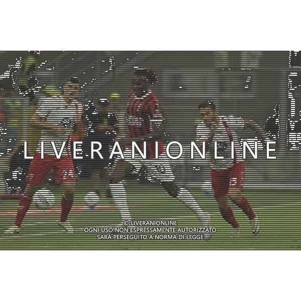 Rafael Leao of AC Milan play the ball during AC Milan vs AC Monza , 2° edition of "Trofeo Berlusconi", frendly match pre-season, at Giuseppe Meazza - San Siro stadium of Milano (MI), Italy, on August 13, 2024. (Photo by Davide Casentini)/ AGENZIA ALDO LIVERANI SAS