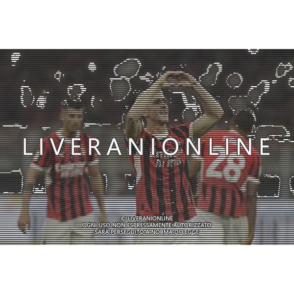 Esultanza dopogol saelemaekers -AC Milan vs AC Monza Secondo \'Trofeo Silvio Berlusconi\' - San Siro Milano 13.08.2024 ©PAOLO GIAMPIETRI/ AGENZIA ALDO LIVERANI SAS