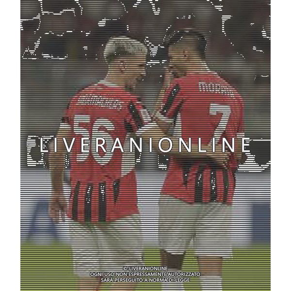 Esultanza dopogol saelemaekers con morata -AC Milan vs AC Monza Secondo \'Trofeo Silvio Berlusconi\' - San Siro Milano 13.08.2024 ©PAOLO GIAMPIETRI/ AGENZIA ALDO LIVERANI SAS