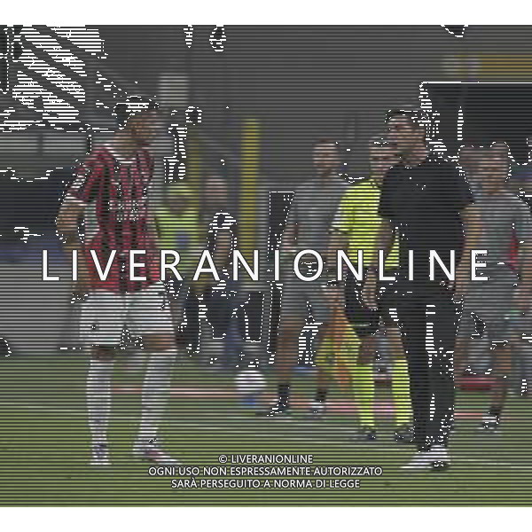 alvaro morata Paulo Fonseca -AC Milan vs AC Monza Secondo \'Trofeo Silvio Berlusconi\' - San Siro Milano 13.08.2024 ©PAOLO GIAMPIETRI/ AGENZIA ALDO LIVERANI SAS