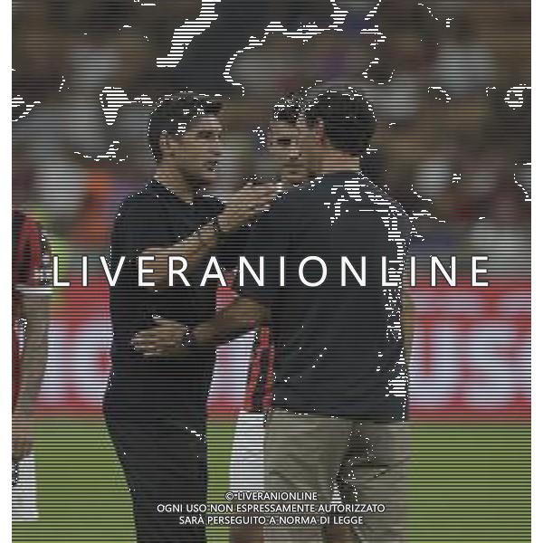 paulo fonseca e alessandro nesta -AC Milan vs AC Monza Secondo \'Trofeo Silvio Berlusconi\' - San Siro Milano 13.08.2024 ©PAOLO GIAMPIETRI/ AGENZIA ALDO LIVERANI SAS
