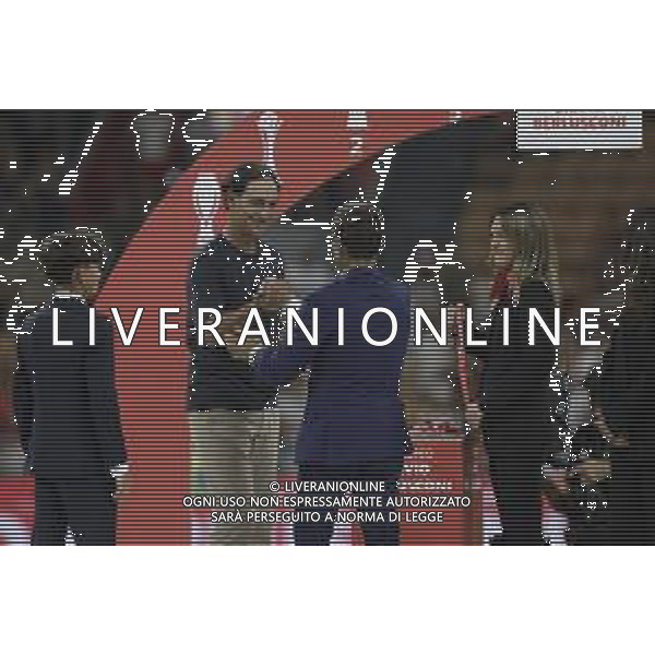 PIER SILVIO BERLUSCONI PREMIA alessandro nesta -AC Milan vs AC Monza Secondo \'Trofeo Silvio Berlusconi\' - San Siro Milano 13.08.2024 ©PAOLO GIAMPIETRI/ AGENZIA ALDO LIVERANI SAS