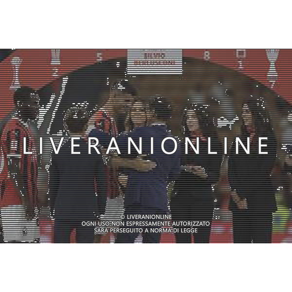 PIER SILVIO BERLUSCONI PREMIA alvaro morata -AC Milan vs AC Monza Secondo \'Trofeo Silvio Berlusconi\' - San Siro Milano 13.08.2024 ©PAOLO GIAMPIETRI/ AGENZIA ALDO LIVERANI SAS