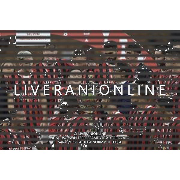 PIER SILVIO BERLUSCONI CON davide calabria -AC Milan vs AC Monza Secondo \'Trofeo Silvio Berlusconi\' - San Siro Milano 13.08.2024 ©PAOLO GIAMPIETRI/ AGENZIA ALDO LIVERANI SAS