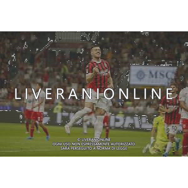 Luka Jovic of AC Milan celebrates after scoring during AC Milan vs AC Monza , 2° edition of "Trofeo Berlusconi", frendly match pre-season, at Giuseppe Meazza - San Siro stadium of Milano (MI), Italy, on August 13, 2024. (Photo by Davide Casentini)/ AGENZIA ALDO LIVERANI SAS