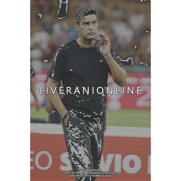 Paulo Fonseca Head Coach of AC Milan during AC Milan vs AC Monza , 2° edition of "Trofeo Berlusconi", frendly match pre-season, at Giuseppe Meazza - San Siro stadium of Milano (MI), Italy, on August 13, 2024. (Photo by Davide Casentini)/ AGENZIA ALDO LIVERANI SAS