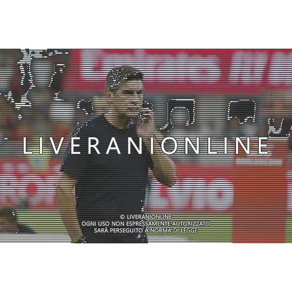 Paulo Fonseca Head Coach of AC Milan during AC Milan vs AC Monza , 2° edition of "Trofeo Berlusconi", frendly match pre-season, at Giuseppe Meazza - San Siro stadium of Milano (MI), Italy, on August 13, 2024. (Photo by Davide Casentini)/ AGENZIA ALDO LIVERANI SAS