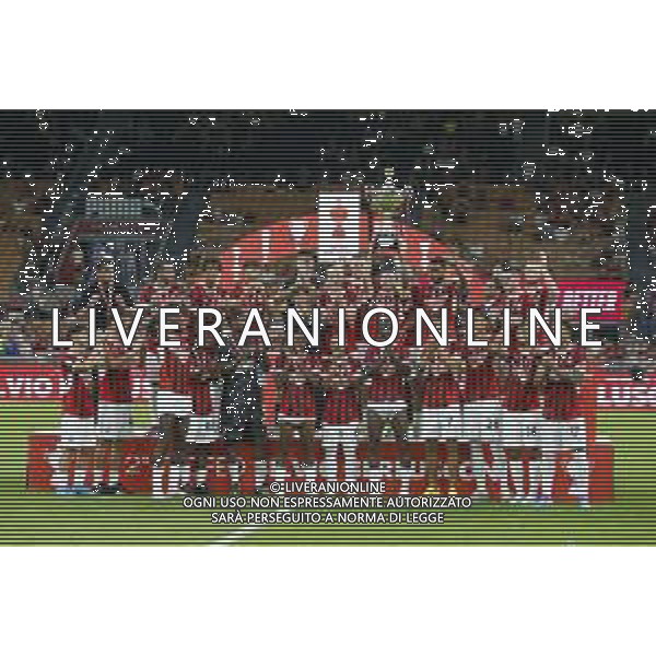 milan team put in the sky of Milano the cup of vTrofeo Berlusconi at the end of AC Milan vs AC Monza , 2° edition of "Trofeo Berlusconi", frendly match pre-season, at Giuseppe Meazza - San Siro stadium of Milano (MI), Italy, on August 13, 2024. (Photo by Davide Casentini)/ AGENZIA ALDO LIVERANI SAS