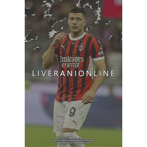 Luka Jovic of AC Milan during AC Milan vs AC Monza , 2° edition of "Trofeo Berlusconi", frendly match pre-season, at Giuseppe Meazza - San Siro stadium of Milano (MI), Italy, on August 13, 2024. (Photo by Davide Casentini)/ AGENZIA ALDO LIVERANI SAS
