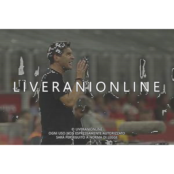 Paulo Fonseca Head Coach of AC Milan during AC Milan vs AC Monza , 2° edition of "Trofeo Berlusconi", frendly match pre-season, at Giuseppe Meazza - San Siro stadium of Milano (MI), Italy, on August 13, 2024. (Photo by Davide Casentini)/ AGENZIA ALDO LIVERANI SAS
