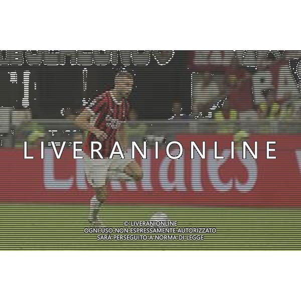 Strahinja Pavlovic of AC Milan play the ball during AC Milan vs AC Monza , 2° edition of "Trofeo Berlusconi", frendly match pre-season, at Giuseppe Meazza - San Siro stadium of Milano (MI), Italy, on August 13, 2024. (Photo by Davide Casentini)/ AGENZIA ALDO LIVERANI SAS