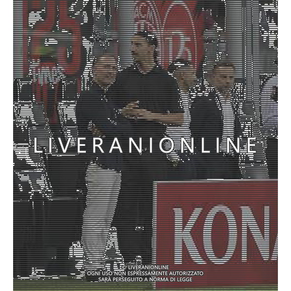 GERRY CARDINALE E ZLATAN IBRAHIMOVIC -AC Milan vs AC Monza Secondo \'Trofeo Silvio Berlusconi\' - San Siro Milano 13.08.2024 ©PAOLO GIAMPIETRI/ AGENZIA ALDO LIVERANI SAS