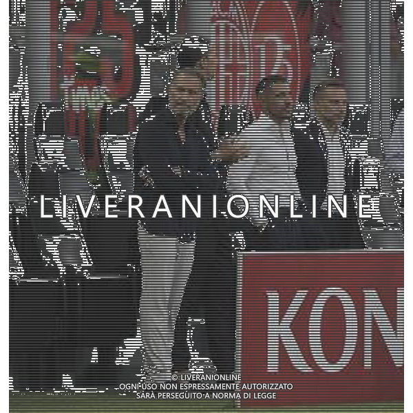 GERRY CARDINALE E ZLATAN IBRAHIMOVIC -AC Milan vs AC Monza Secondo \'Trofeo Silvio Berlusconi\' - San Siro Milano 13.08.2024 ©PAOLO GIAMPIETRI/ AGENZIA ALDO LIVERANI SAS