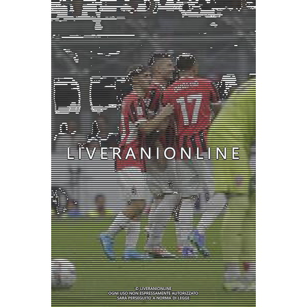 ESULTANZA DOPOGOL LUKA JOVIC -AC Milan vs AC Monza Secondo \'Trofeo Silvio Berlusconi\' - San Siro Milano 13.08.2024 ©PAOLO GIAMPIETRI/ AGENZIA ALDO LIVERANI SAS