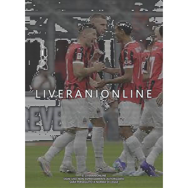 ESULTANZA DOPOGOL LUKA JOVIC -AC Milan vs AC Monza Secondo \'Trofeo Silvio Berlusconi\' - San Siro Milano 13.08.2024 ©PAOLO GIAMPIETRI/ AGENZIA ALDO LIVERANI SAS