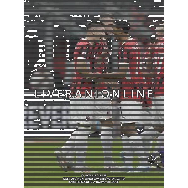 ESULTANZA DOPOGOL LUKA JOVIC -AC Milan vs AC Monza Secondo \'Trofeo Silvio Berlusconi\' - San Siro Milano 13.08.2024 ©PAOLO GIAMPIETRI/ AGENZIA ALDO LIVERANI SAS