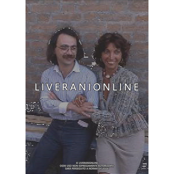 DIAP-MARIANGELA MELATO, attrice italiana - RETROSPETTIVA nella foto Mariangela Melato con Maurizio Nichetti a Venezia nel 1982 ©ARCHIVIO / AGENZIA ALDO LIVERANI SAS