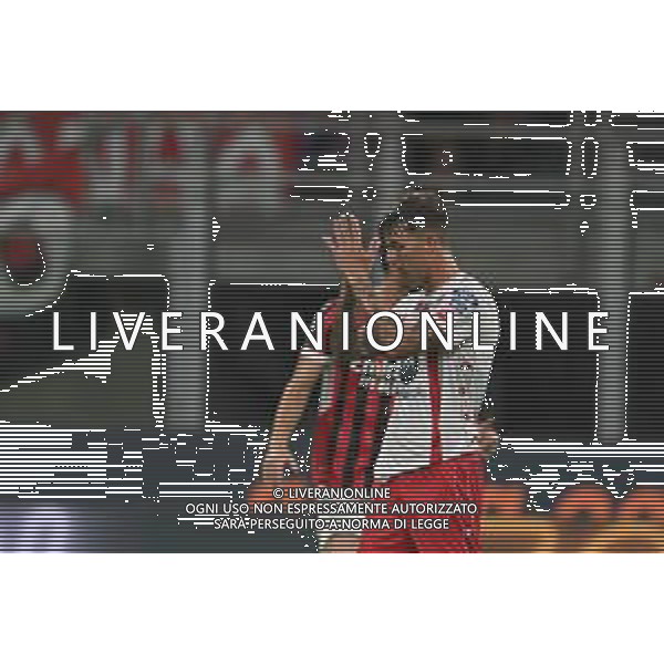 AC Milan vs AC Monza nella foto Daniel Maldini (Monza) esulta dopo il gol del 1 a 1 Milano 13-08-2024 Stadio Giuseppe Meazza - Amichevole Trofeo Berlusconi foto Tiziano Ballabio/Agenzia Aldo Liverani sas / AGENZIA ALDO LIVERANI SAS/ AGENZIA ALDO LIVERANI SAS