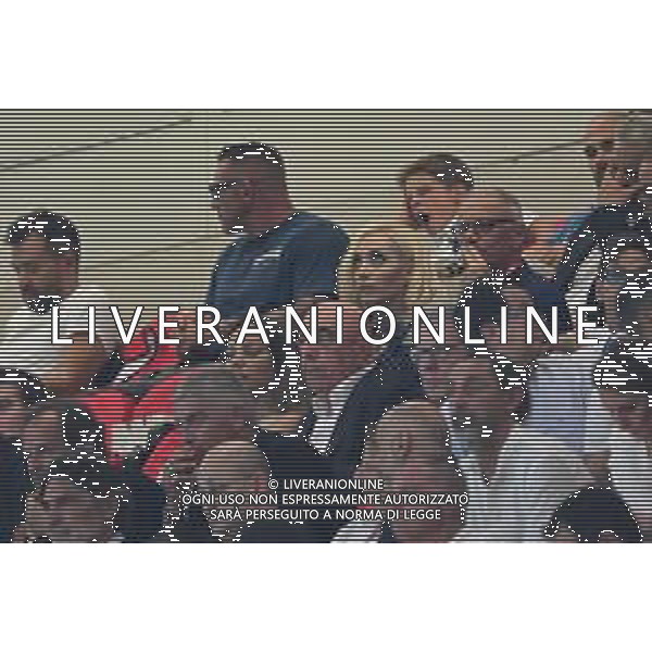 AC Milan vs AC Monza nella foto Marta Fascina in Tribuna con Adriano Galliani, Milano 13-08-2024 Stadio Giuseppe Meazza - Amichevole Trofeo Berlusconi foto Tiziano Ballabio/Agenzia Aldo Liverani sas / AGENZIA ALDO LIVERANI SAS/ AGENZIA ALDO LIVERANI SAS