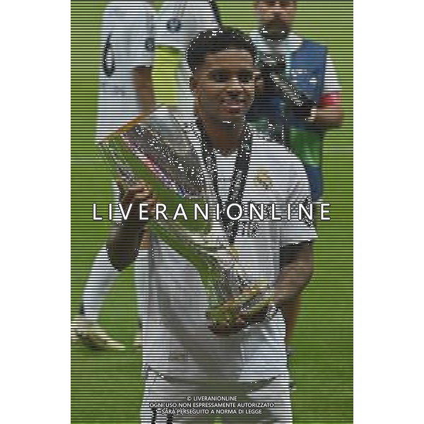 TVRG Real Madrid vs Atalanta nella foto Rodrygo Silva de Goes (Real Madrid) Varsavia (POL) 14-08-2024 Stadio Narodowy Finale UEFA Super Cup foto Roberto Garavaglia/Agenzia Aldo Liverani sas