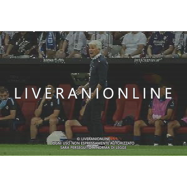 TVRG Real Madrid vs Atalanta nella foto Gian Piero Gasperini allenatore Atalanta Varsavia (POL) 14-08-2024 Stadio Narodowy Finale UEFA Super Cup foto Roberto Garavaglia/Agenzia Aldo Liverani sas