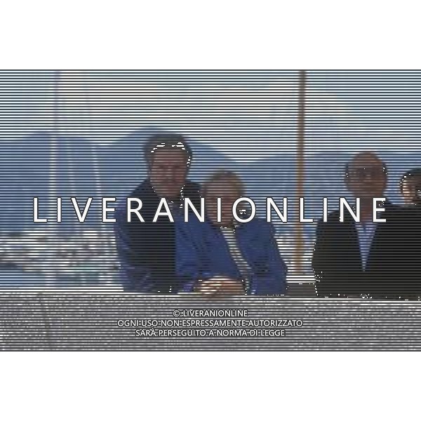 DIAP-RETROSPETTIVA JEANNE MOREAU ATTRICE NELLA FOTO JEANNE MOREAU CON MARCELLO MASTROIANNI AL FESTIVAL INTERNAZIONALE DEL CINEMA DI CANNES NELL\'ANNO 1991 AG ALDO LIVERANI SAS