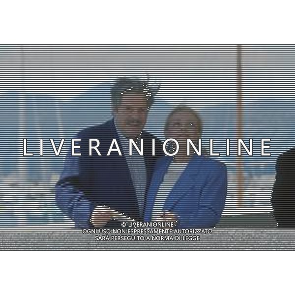 DIAP-RETROSPETTIVA JEANNE MOREAU ATTRICE NELLA FOTO JEANNE MOREAU CON MARCELLO MASTROIANNI AL FESTIVAL INTERNAZIONALE DEL CINEMA DI CANNES NELL\'ANNO 1991 AG ALDO LIVERANI SAS 