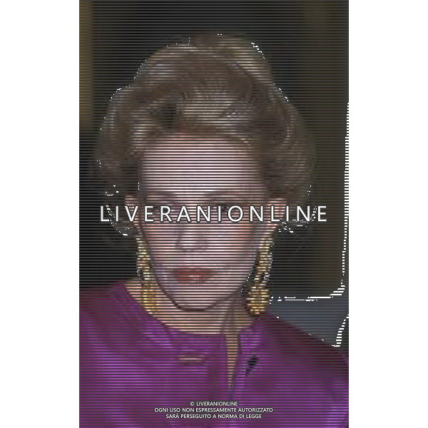 DIAP-RETROSPETTIVA JEANNE MOREAU ATTRICE NELLA FOTO JEANNE MOREAU A MILANO NELL\'ANNO 1987 ALLA PRESENTAZIONE DELL\'ANNUARIO DELLO SPETTACOLO “PATALOGO DIECI“ AG ALDO LIVERANI SAS