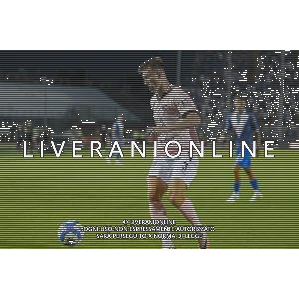 Kristoffer Lund of Palermo FC play the ball during Brescia Calcio FC vs Palermo FC, 1° Serie BKT 2024-25 game at Mario Rigamonti stadium in Brescia, Italy, on August 16, 2024. (Photo by Davide Casentini)/AGENZIA ALDO LIVERANI SAS