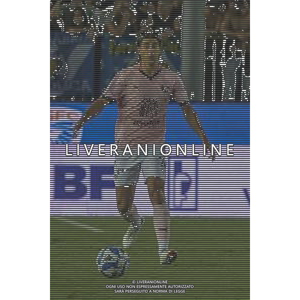 Filippo Ranocchia of Palermo FC play the ball during Brescia Calcio FC vs Palermo FC, 1° Serie BKT 2024-25 game at Mario Rigamonti stadium in Brescia, Italy, on August 16, 2024. (Photo by Davide Casentini)/AGENZIA ALDO LIVERANI SAS