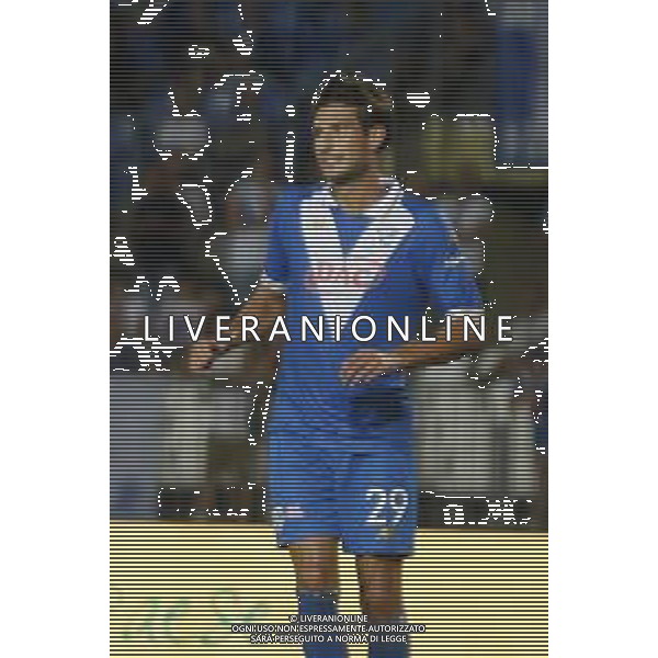 Gennaro Borrelli of Brescia Calcio FC during Brescia Calcio FC vs Palermo FC, 1° Serie BKT 2024-25 game at Mario Rigamonti stadium in Brescia, Italy, on August 16, 2024. (Photo by Davide Casentini)