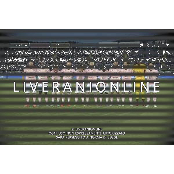 Palermo team photo during Brescia Calcio FC vs Palermo FC, 1° Serie BKT 2024-25 game at Mario Rigamonti stadium in Brescia, Italy, on August 16, 2024. (Photo by Davide Casentini)