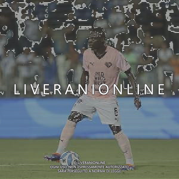 Claudio Amarildo Gomes of Palermo FC play the ball during Brescia Calcio FC vs Palermo FC, 1° Serie BKT 2024-25 game at Mario Rigamonti stadium in Brescia, Italy, on August 16, 2024. (Photo by Davide Casentini)