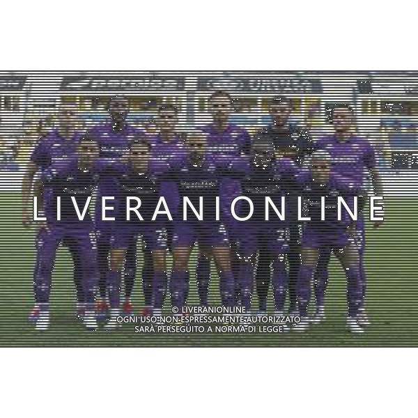Fiorentina team photo during Parma FC vs ACF Fiorentina, 1° Serie A Enilive 2024-25 game at Ennio Tardini Stadium in Parma (PR), Italy, on August 17, 2024. (Photo by Davide Casentini)/AGENZIA ALDO LIVERANI SAS