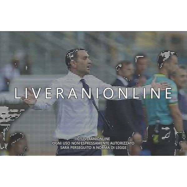 Raffaele Palladino Head coach of ACF Fiorentina gestures during Parma FC vs ACF Fiorentina, 1° Serie A Enilive 2024-25 game at Ennio Tardini Stadium in Parma (PR), Italy, on August 17, 2024. (Photo by Davide Casentini)/AGENZIA ALDO LIVERANI SAS