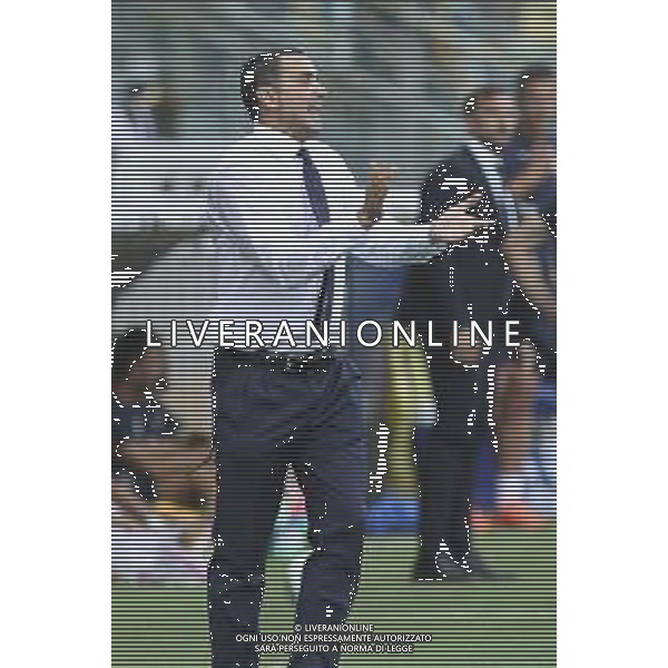 Raffaele Palladino Head coach of ACF Fiorentina gestures during Parma FC vs ACF Fiorentina, 1° Serie A Enilive 2024-25 game at Ennio Tardini Stadium in Parma (PR), Italy, on August 17, 2024. (Photo by Davide Casentini)/AGENZIA ALDO LIVERANI SAS