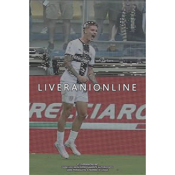 Dennis Man of Parma AC celebrates after scoring during Parma FC vs ACF Fiorentina, 1° Serie A Enilive 2024-25 game at Ennio Tardini Stadium in Parma (PR), Italy, on August 17, 2024. (Photo by Davide Casentini)/AGENZIA ALDO LIVERANI SAS