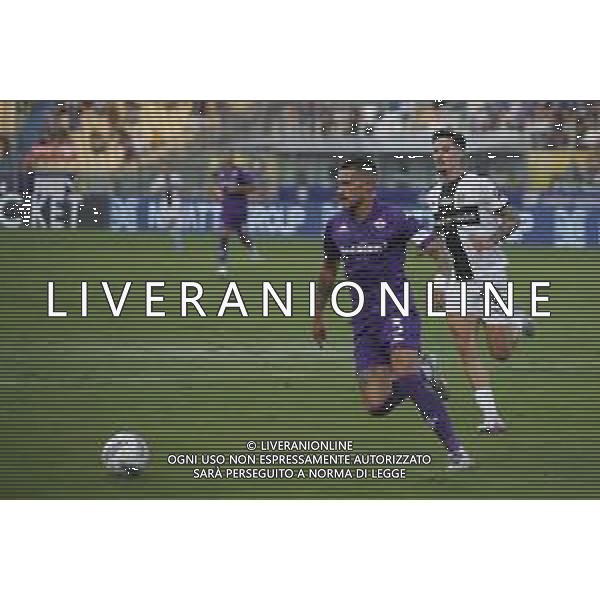 Cristiano Biraghi of ACF Fiorentina. play the ball during Parma FC vs ACF Fiorentina, 1° Serie A Enilive 2024-25 game at Ennio Tardini Stadium in Parma (PR), Italy, on August 17, 2024. (Photo by Davide Casentini)/AGENZIA ALDO LIVERANI SAS