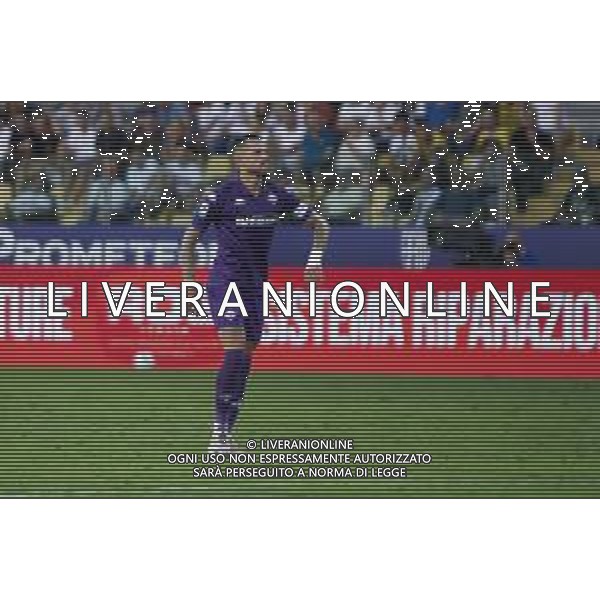 Cristiano Biraghi of ACF Fiorentina celebrates after scoring during Parma FC vs ACF Fiorentina, 1° Serie A Enilive 2024-25 game at Ennio Tardini Stadium in Parma (PR), Italy, on August 17, 2024. (Photo by Davide Casentini)/AGENZIA ALDO LIVERANI SAS