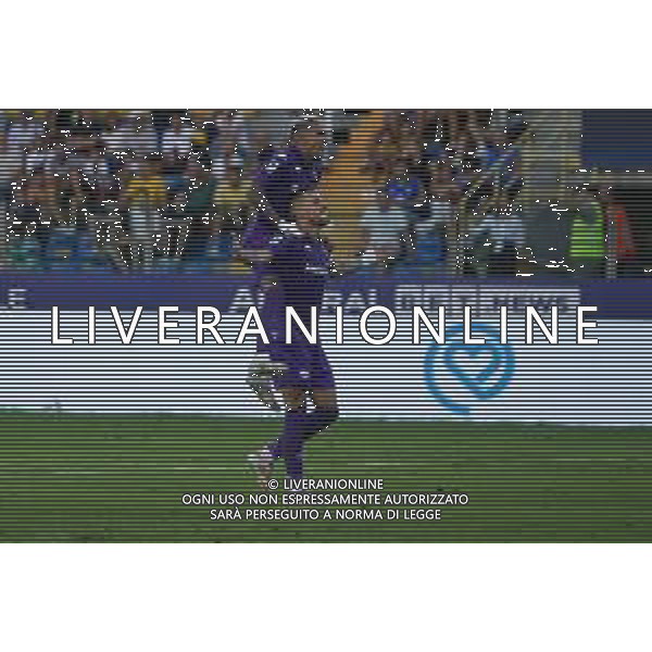 Cristiano Biraghi of ACF Fiorentina celebrates after scoring during Parma FC vs ACF Fiorentina, 1° Serie A Enilive 2024-25 game at Ennio Tardini Stadium in Parma (PR), Italy, on August 17, 2024. (Photo by Davide Casentini)/AGENZIA ALDO LIVERANI SAS