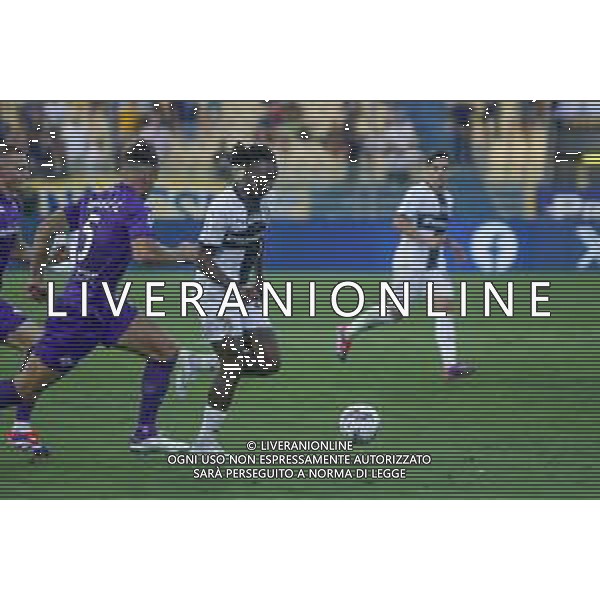 Woyo Coulibaly of Parma AC play the ball during Parma FC vs ACF Fiorentina, 1° Serie A Enilive 2024-25 game at Ennio Tardini Stadium in Parma (PR), Italy, on August 17, 2024. (Photo by Davide Casentini)/AGENZIA ALDO LIVERANI SAS