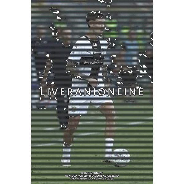 Dennis Man of Parma AC play the ball during Parma FC vs ACF Fiorentina, 1° Serie A Enilive 2024-25 game at Ennio Tardini Stadium in Parma (PR), Italy, on August 17, 2024. (Photo by Davide Casentini)/AGENZIA ALDO LIVERANI SAS