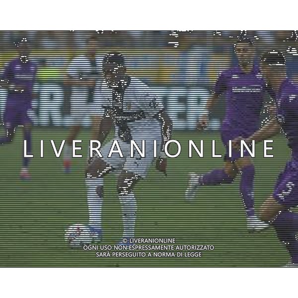 Ange-Yoan Bonny of Parma AC play the ball during Parma FC vs ACF Fiorentina, 1° Serie A Enilive 2024-25 game at Ennio Tardini Stadium in Parma (PR), Italy, on August 17, 2024. (Photo by Davide Casentini)/AGENZIA ALDO LIVERANI SAS