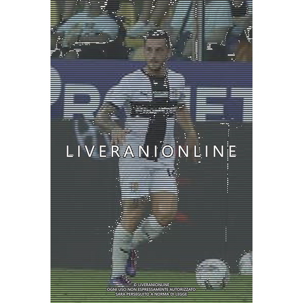 Emanuele Valeri of Parma AC play the ball during Parma FC vs ACF Fiorentina, 1° Serie A Enilive 2024-25 game at Ennio Tardini Stadium in Parma (PR), Italy, on August 17, 2024. (Photo by Davide Casentini)/AGENZIA ALDO LIVERANI SAS