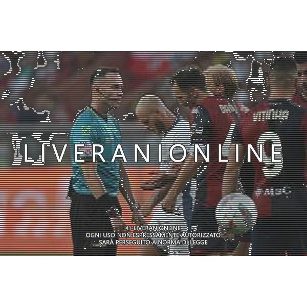 Genoa vs Inter nella foto l\'arbitro Ermanno Feliciani di Teramo Genova 17-08-2024 Stadio Luigi Ferraris - Marassi Campionato Serie A Enilive - 1a giornata foto Roberto Garavaglia/Agenzia Aldo Liverani sas